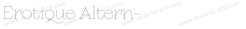 Erotique Altern字体转换